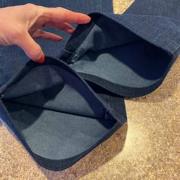 Lee Relaxed Straight Leg At The Waist 14 Medium Blue Jeans (Altered/Hemmed) - Picture 5 of 16